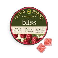 Photograph of product: Florist Farms | Raspberry | 10pk Gummies | 100mg
