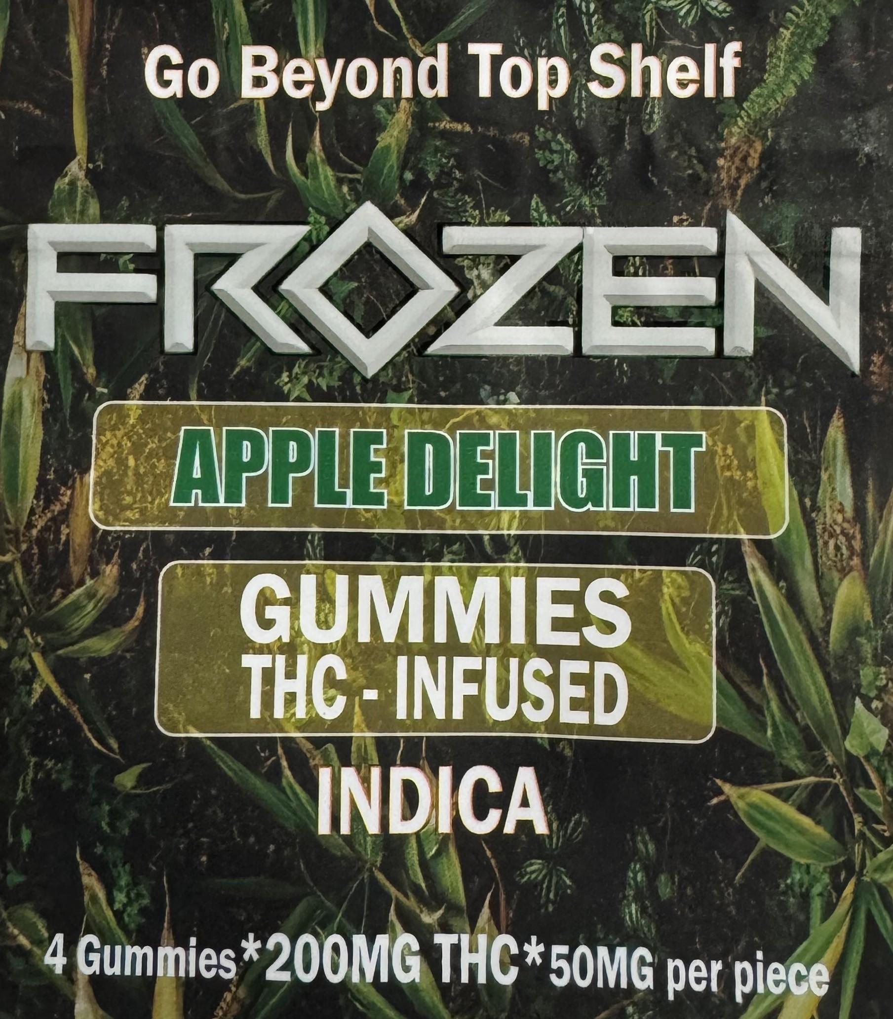 Photograph of product: Frozen 200mg 4Pck | Apple Delight - Oui'd