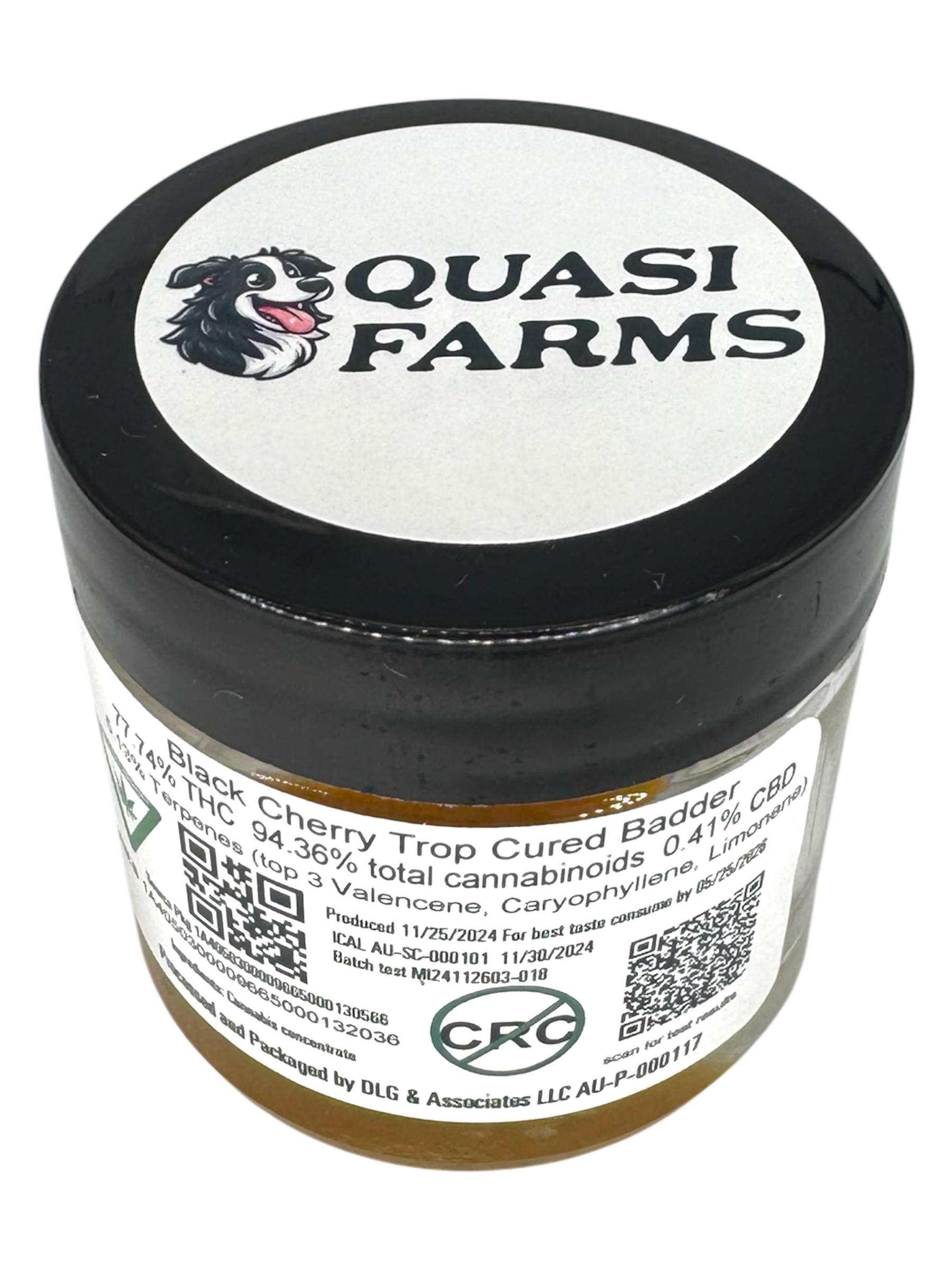 Photograph of product: Black Cherry Trop Cured Badder Bucket