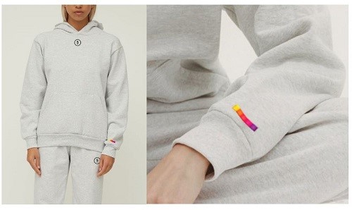 Photograph of product: Pullover Grey Large Hoodie