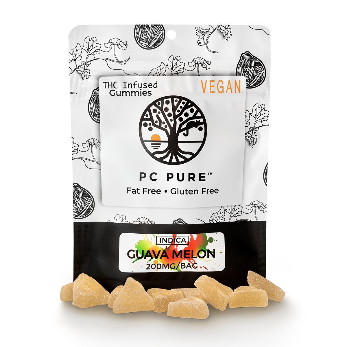 Photograph of product: PC Pure 200mg Guava Melon Gummies