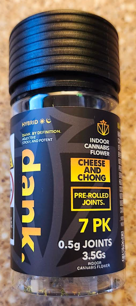 Photograph of product: Cheese and Chong | 7 Pack | Pre rolls Hyrbid | Dank