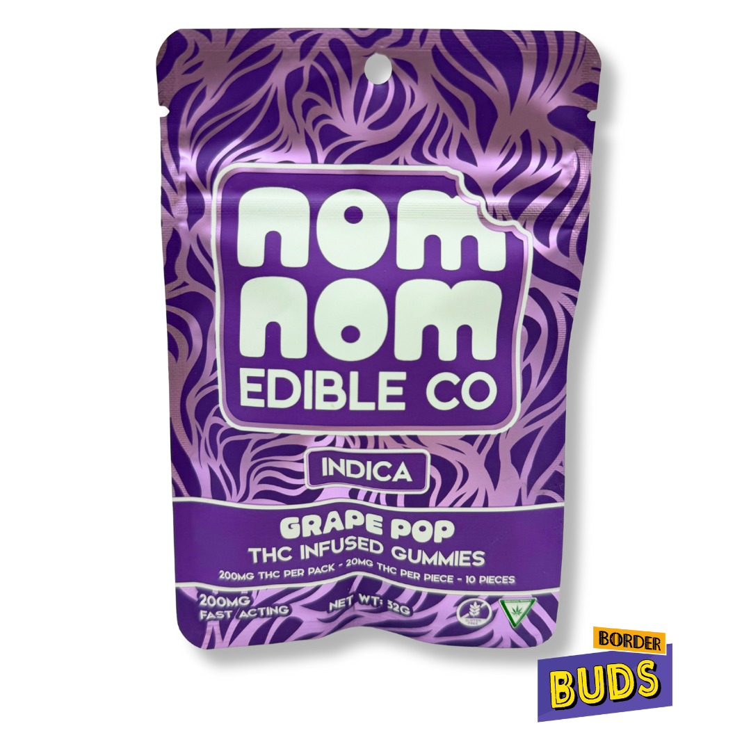 Photograph of product: Grape Pop | Nom Nom | 200mg | Gummies