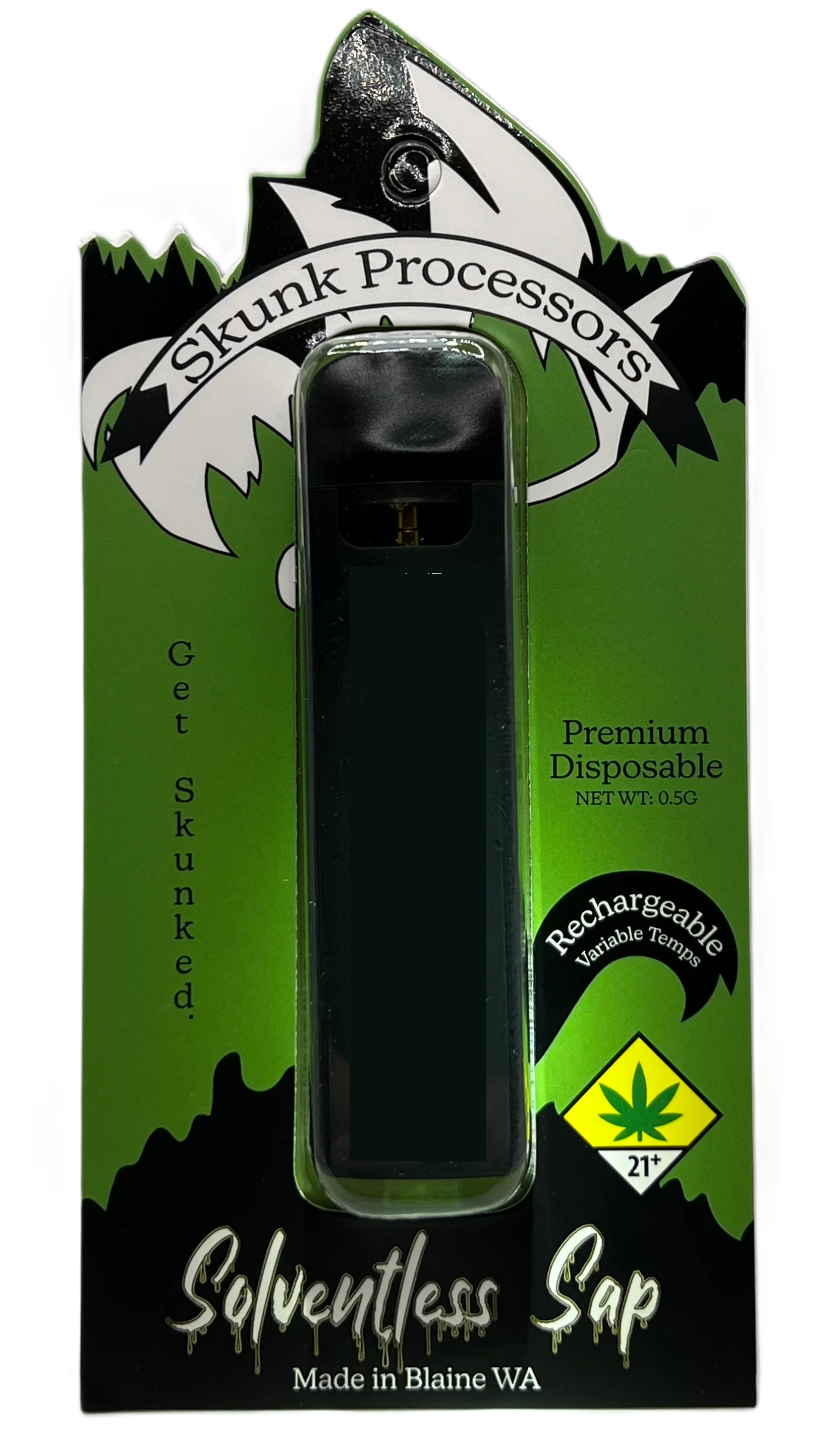 Photograph of product: Chocolate Dipped Banana Solventless Rosin Disposable Vape | 0.5g