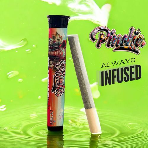 Photograph of product: Pinche - Peach Truffle Rosin Infused Spiral Tip Blunt