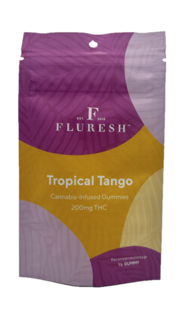 Photograph of product: Fluresh Tropical Tango Gummies 200mg Rec