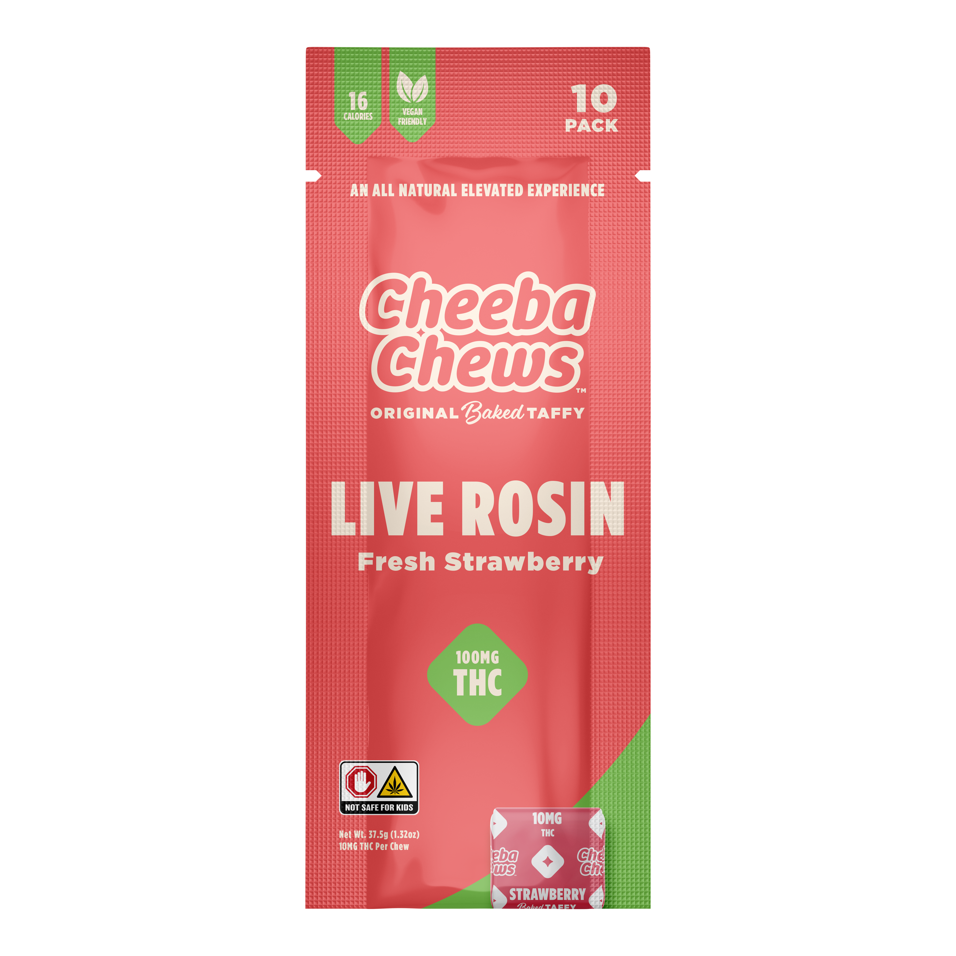 Photograph of product: Fresh Strawberry Live Rosin Chews