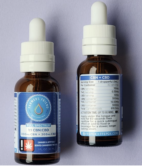 Photograph of product: Farmer's Friend Extracts | 1:1 (CBN:CBD) Tincture