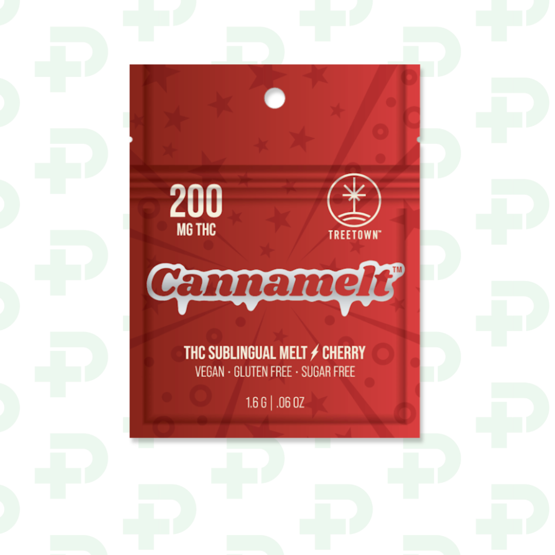 Photograph of product: Treetown 200mg Cannamelt - Cherry