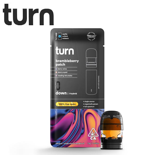 Photograph of product: Turn - Brambleberry Patch - Live Resin Pod - 1g - LR Pod