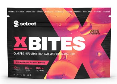 Photograph of product: X BITES | STRAWBERRY SUPERCHARGED | 10PK