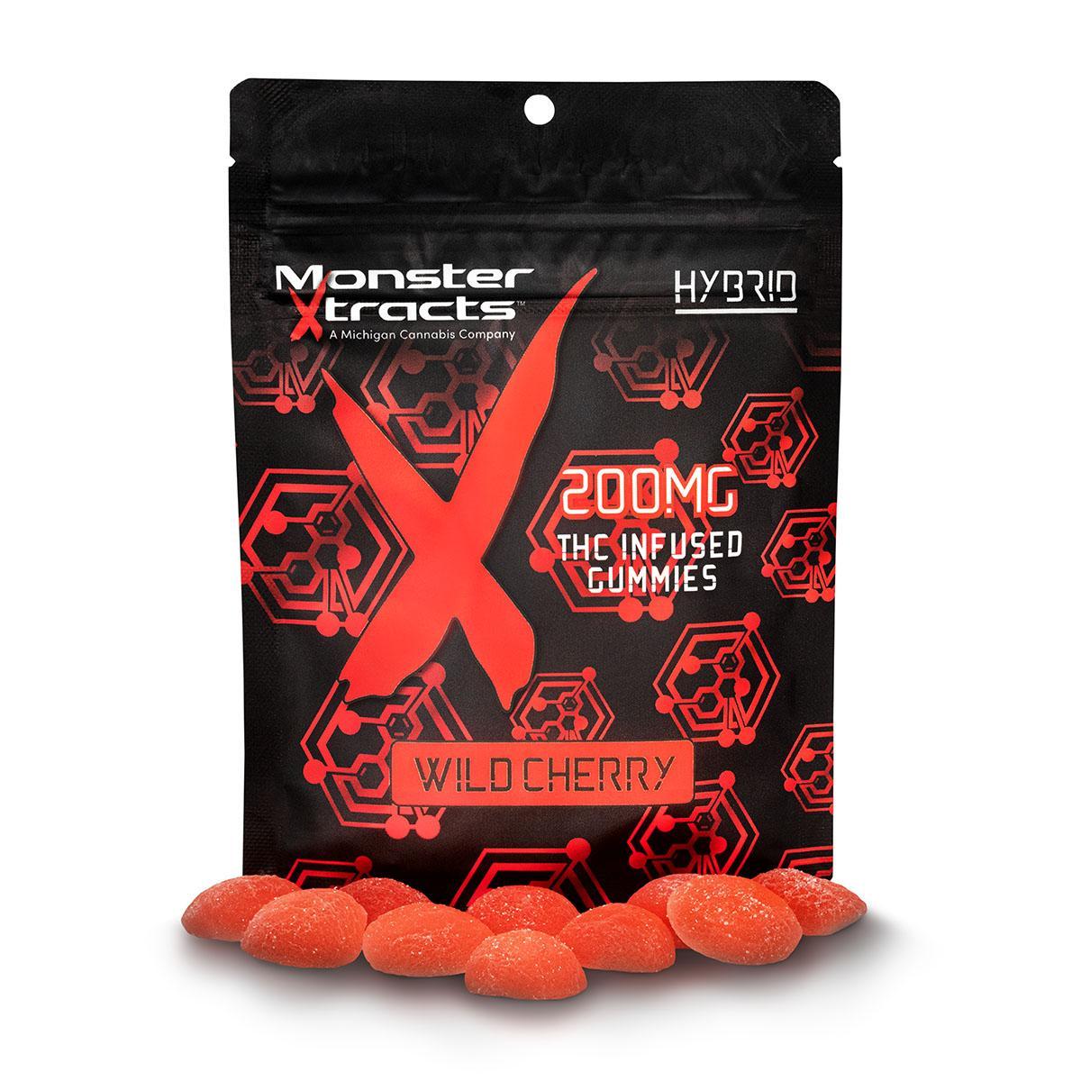 Photograph of product: MonsterX 200mg Wild Cherry Gummies