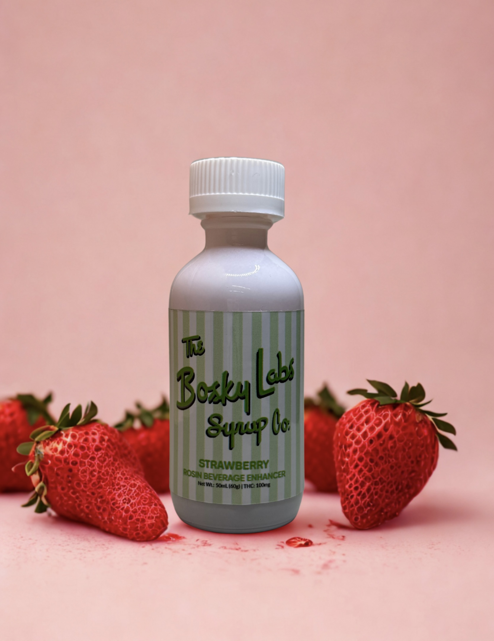 Photograph of product: Bosky Labs - Strawberry au chocolat Rosin Syrup - 100mg