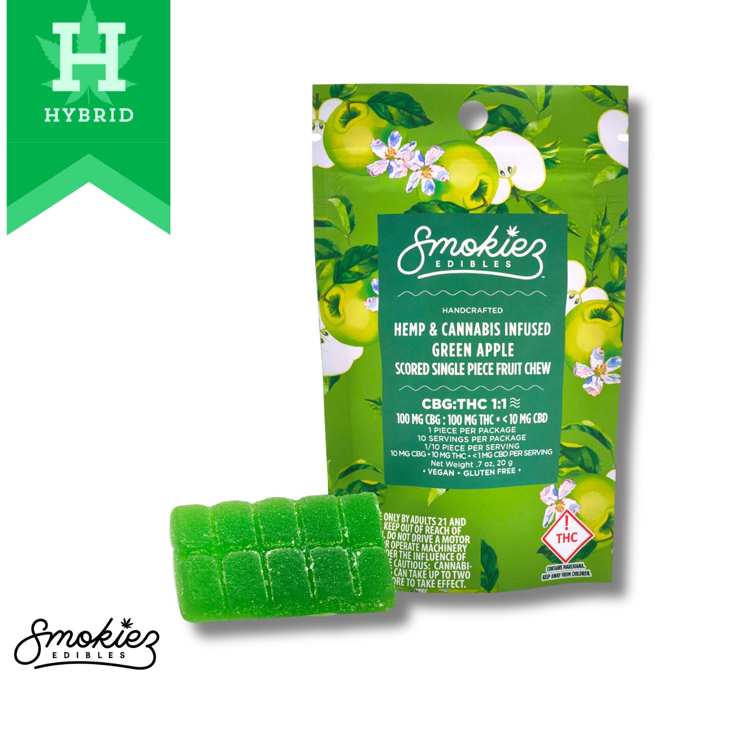 Photograph of product: Smokiez | Edibles TH-oui | Gummies | 10pk | Sweet Jamberry 1:1 | 50mg