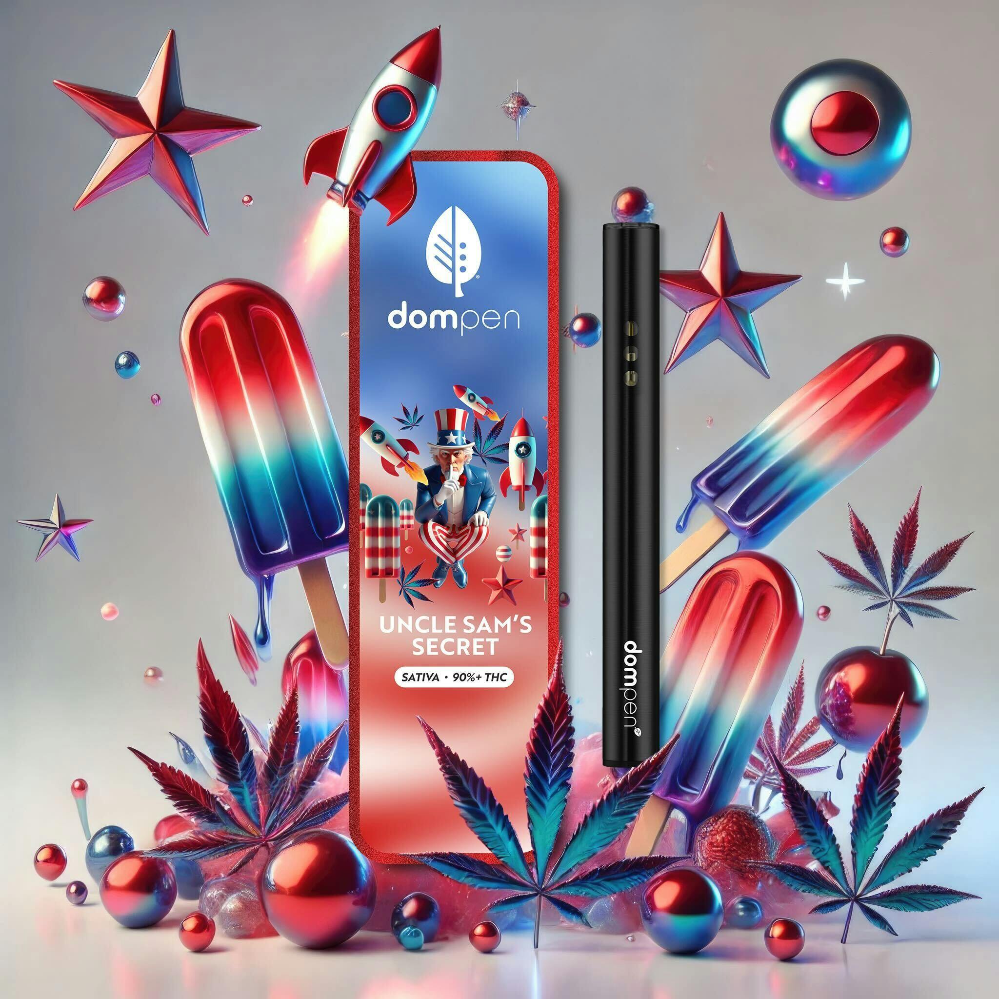 Photograph of product: Disposable Dompen: Uncle Sam's Secret