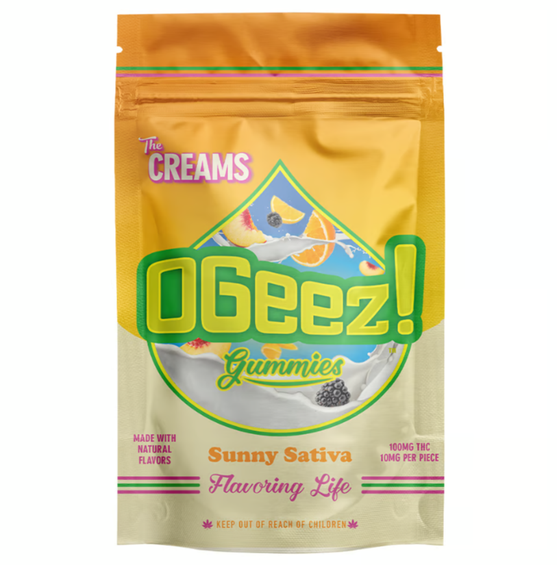 Photograph of product: The Creams Blackberries, Orange, Peaches & Cream Gummies 100mg (10-Pack | 10mg Each)