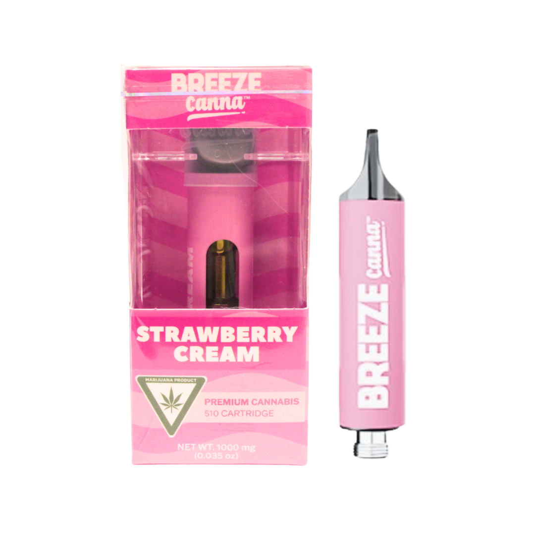 Photograph of Product: Breeze | Strawberry Cream Distillate Cartridge | 1g