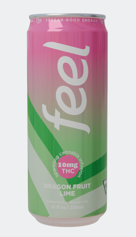 Photograph of product: FEEL DRAGONFRUIT LIME ENERGY SELTZER 1:3 (TH-oui:CAFFEINE) 10MG