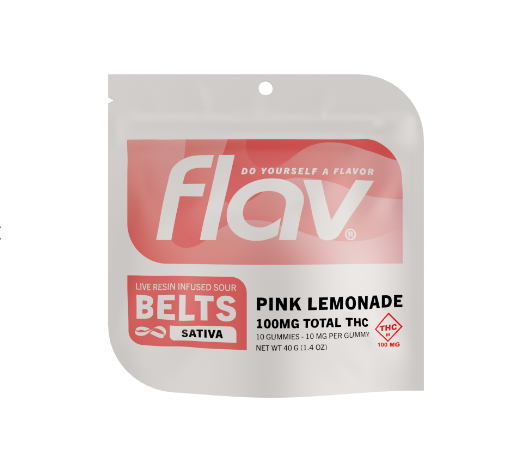 Photograph of product: Live Resin Pink Lemonade | Sour Belts