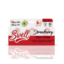 Photograph of product: Swell 10pk CBG 1:1 Strawberry