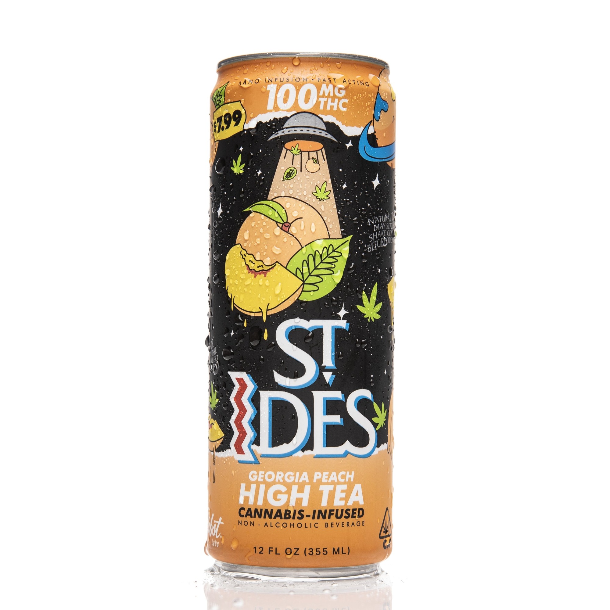 Photograph of product: ST IDES - Drink - Georgia Peach High Tea - 100MG