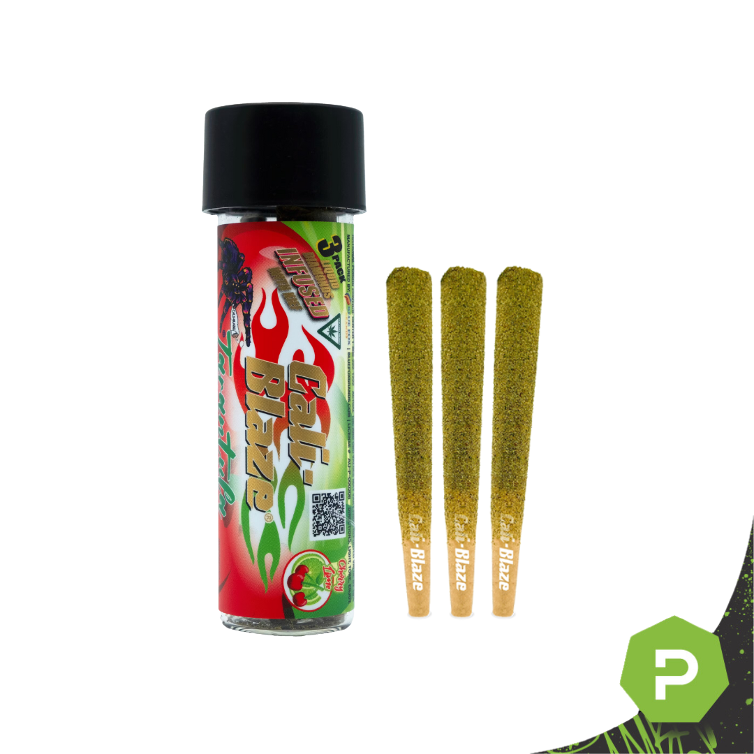 Photograph of product: Cali Blaze | 3g Infused Liquid Diamonds 3pk | Cherry Lime