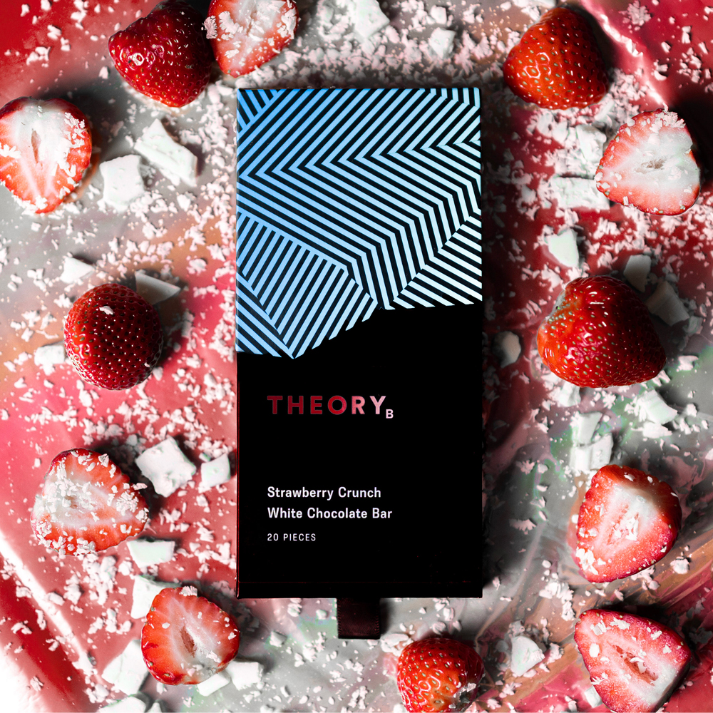 Photograph of product: Strawberry Crunch White Chocolate Bar (20pcs)