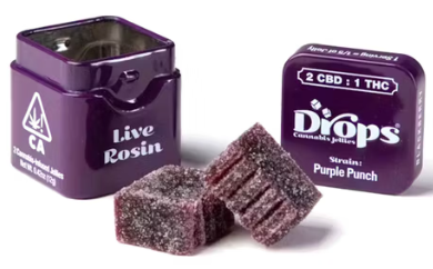 Photograph of product: Blackberry [I] - 100MG Live Rosin Gummies 2PK