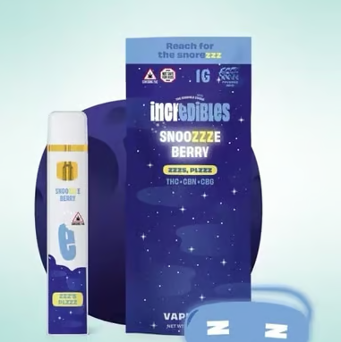 Photograph of product: Incredibles Huckleberry Sleep 1g Disposable