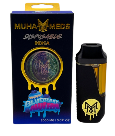Photograph of product: Muha Meds | Blueberry Muffin 510 Cartridge (Oui'd)