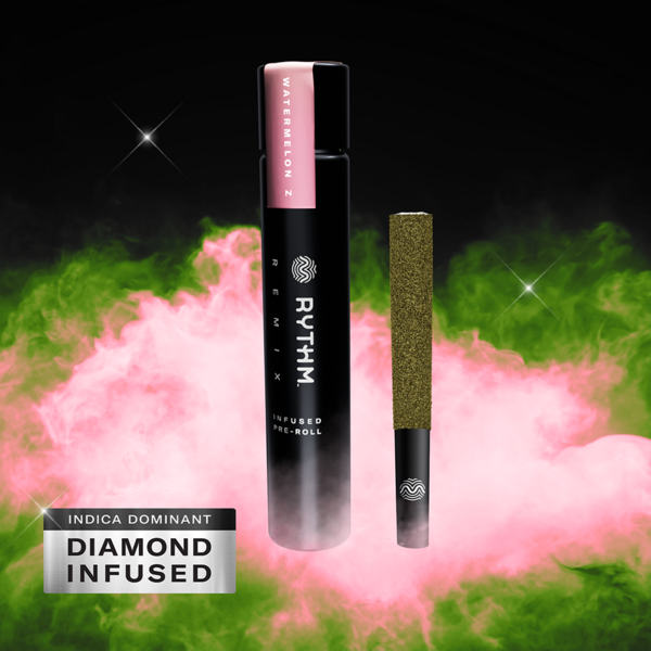 Photograph of product: Watermelon Z | Pre-Roll | Single Infused | Oui'd | 1g