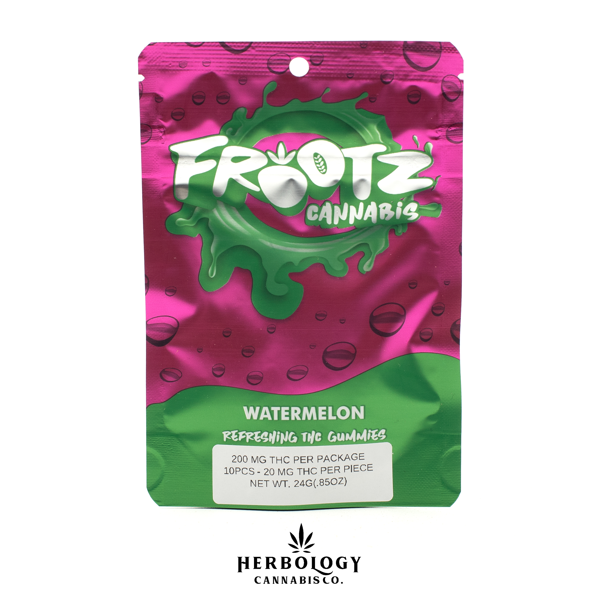 Photograph of product: Frootz | Gummy | Watermelon | 200mg