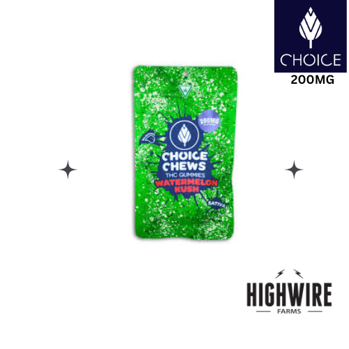 Photograph of product: Choice Gummies Watermelon Kush 200mg