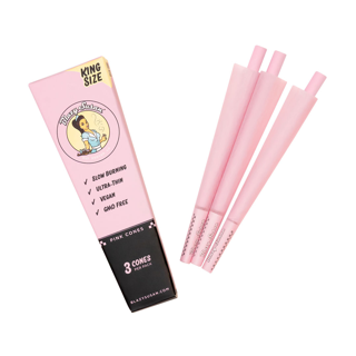 Photograph of Product: Blazy Susan Pink Paper Cones King Size (3ct)