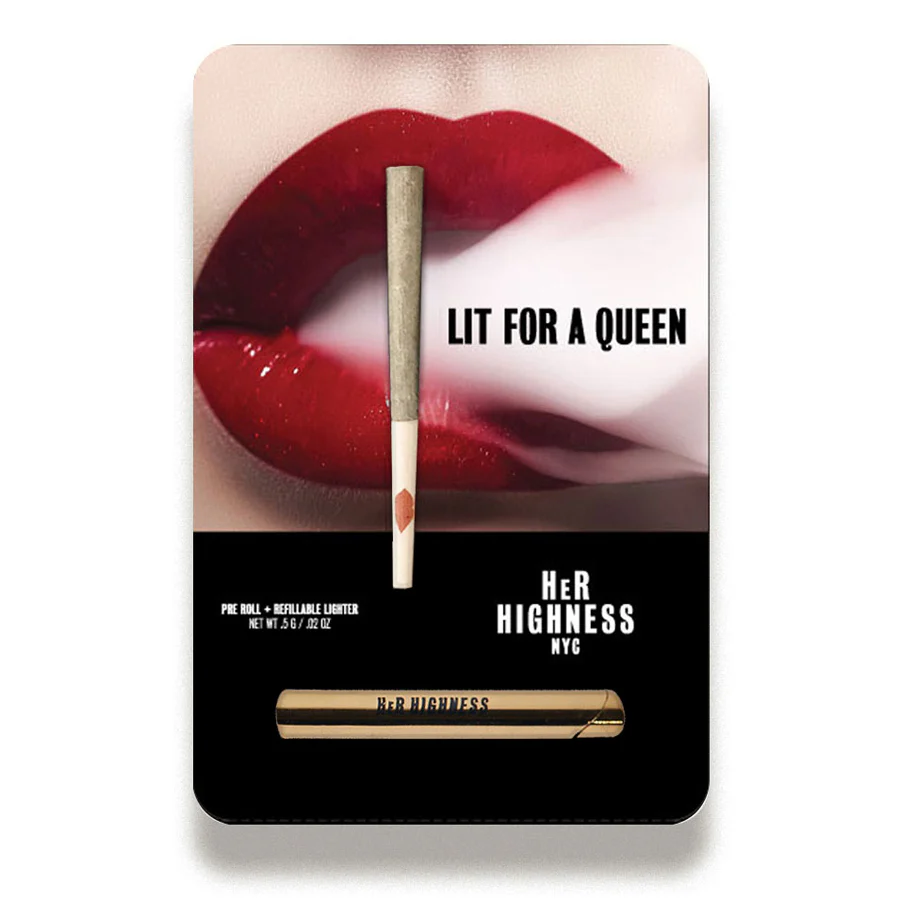 Photograph of product: Her Highness | Lit For a Queen Joint + Lighter