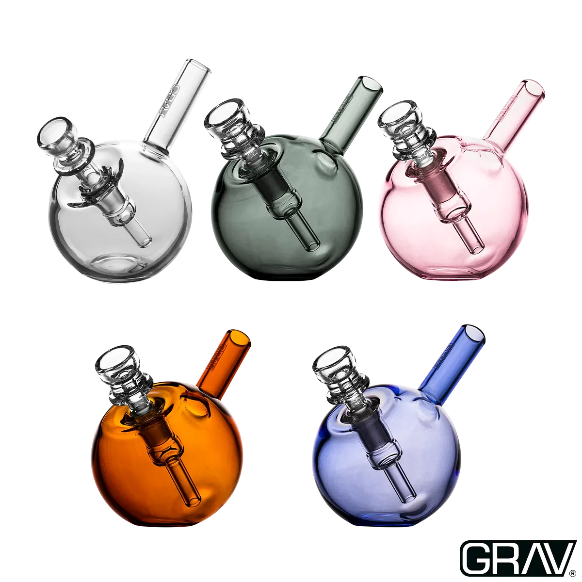 Photograph of product: GRAV - 3"  Spherical Pocket Bubbler - Clear