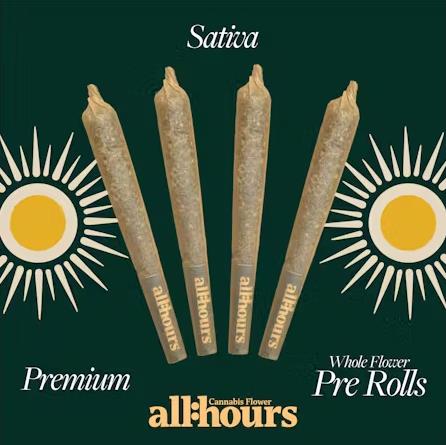 Photograph of product: Banana Acai Mints | 4pk Pre-roll Minis | 1.6g | 4986