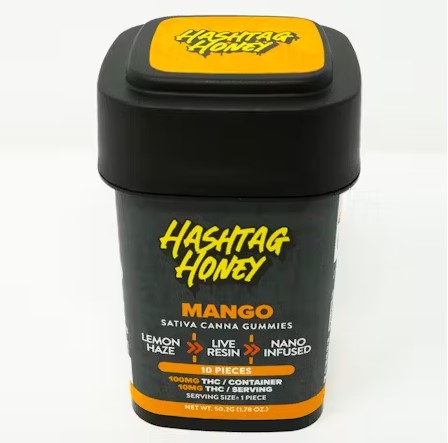 Photograph of product: au chocolattag Honey | Mango Gummies | 100mg (S)