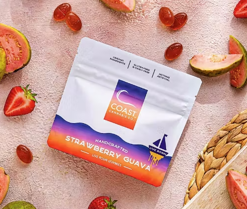 Photograph of product: Strawberry Guava | Live Rosin Gummies | 100mg