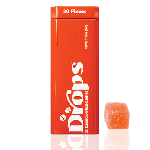 Photograph of product: DOH Drops - 1:4 CBD Strawberry [5mg] - 20pk Rosin Edibles
