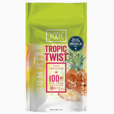 Photograph of product: Dixie | Gummies 100mg | I | Tropic Twist