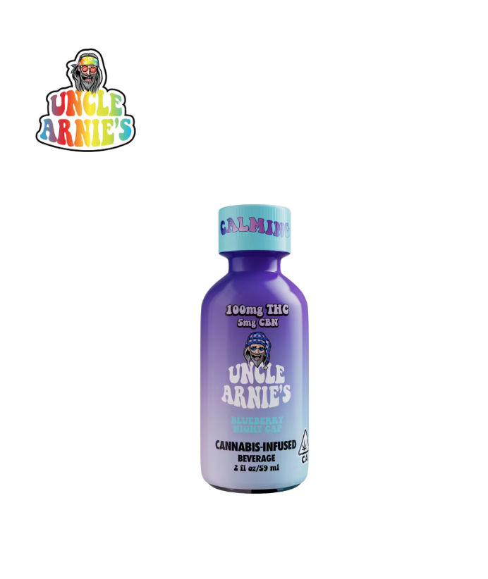 Photograph of product: 4:1 BLUEBERRY NIGHT CAP 100MG 2OZ SHOT