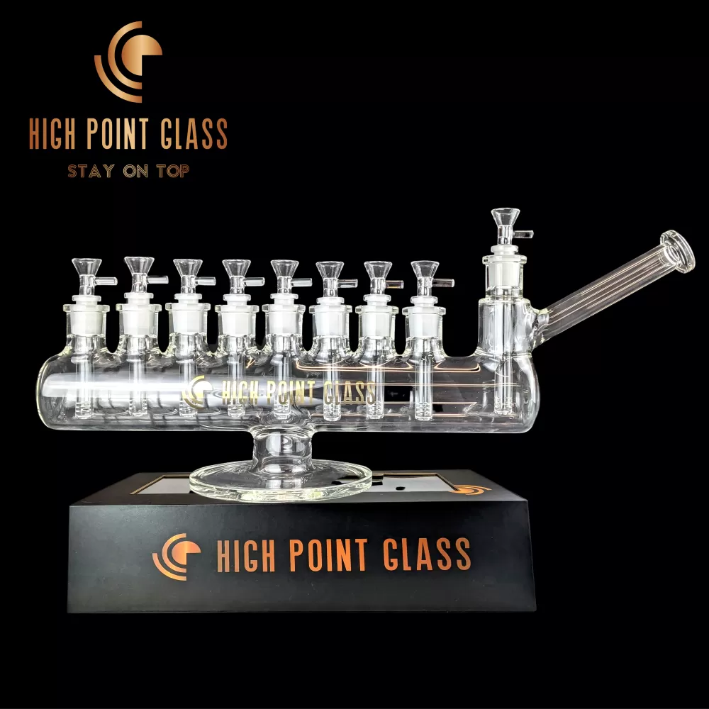 Photograph of product: Water Pipe | Bong | Smoke-labra Menorah | High Point Glass