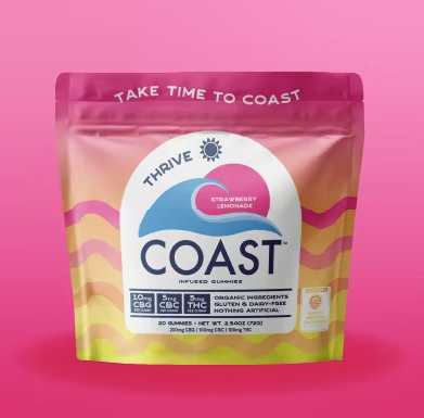 Photograph of product: 2:1:1 (CBG:TH-oui:CBC) Strawberry Lemonade Gummies 400mg 20pk