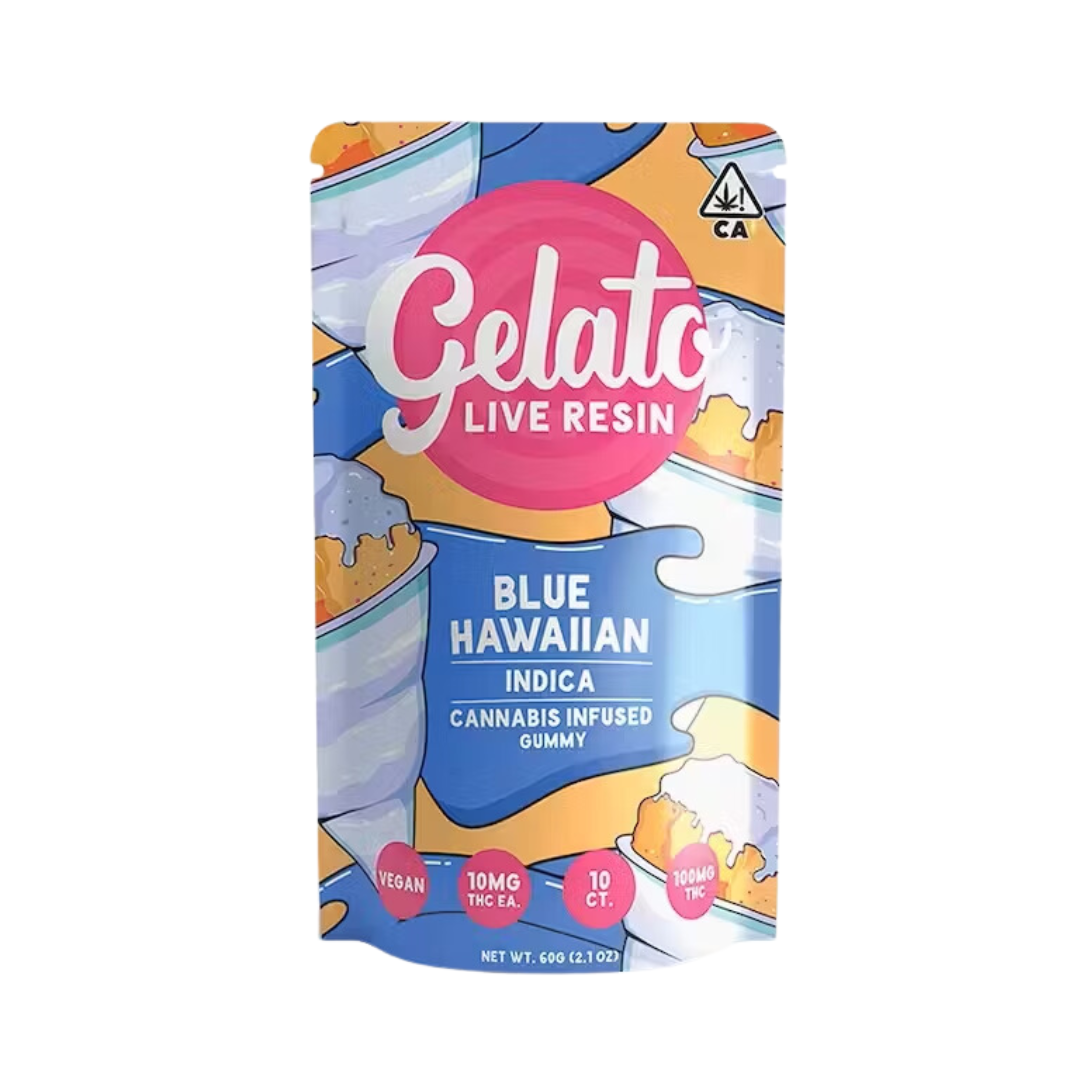 Photograph of product: Gelato - LR Gummies - Blue Hawaiian - 200mg