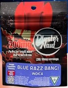 Photograph of product: Monster Xtracts Blasternaut Gummies 200mg Blue Razz Bang