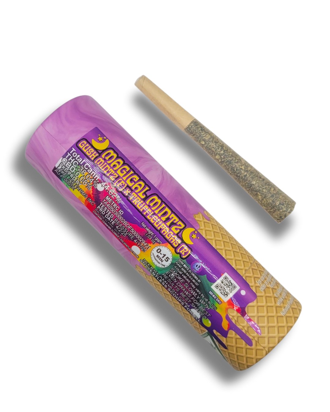 Photograph of product: Ice Kream au chocolat Co - Magical Mintz Rosin Infused Pre-Roll 1g