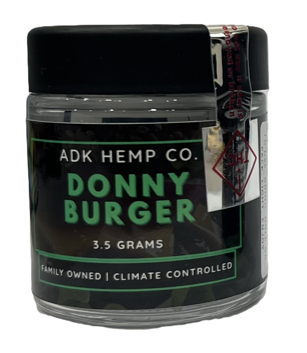 Photograph of product: ADK Hemp Co | Donny Burger | Indoor Flower 3.5g