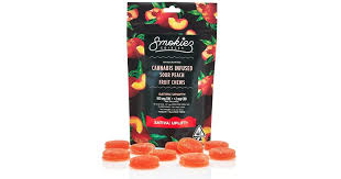 Photograph of product: Smokiez | Sour Peach | Fruit Chews | 200mg