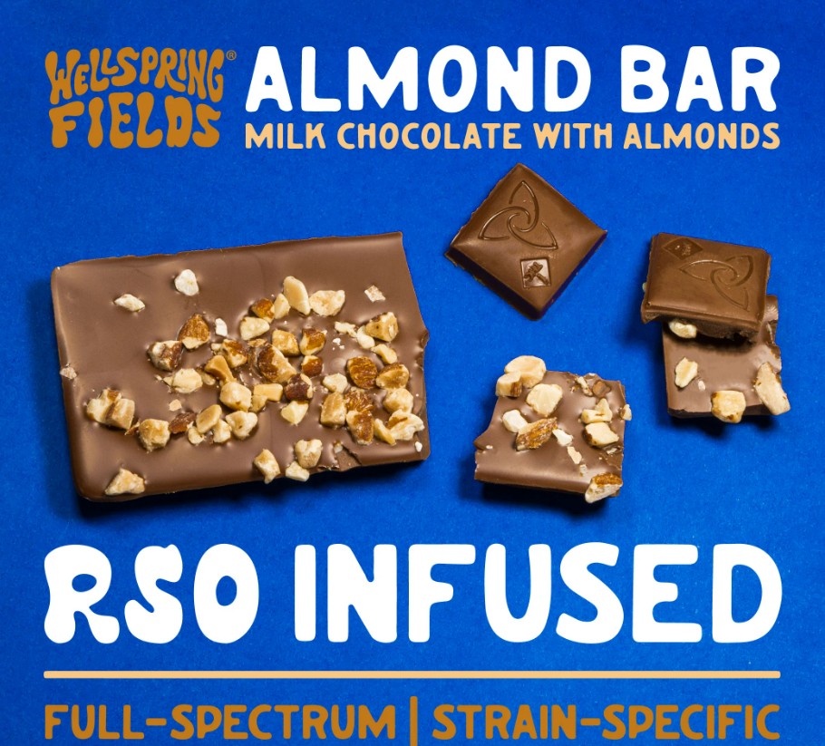 Photograph of product: Milk Chocolate Almond Bar 100mg -10pk
